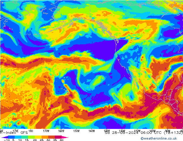 K-Index GFS  28.09.2024 06 UTC