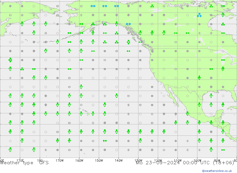 tipo de precipitação GFS Seg 23.09.2024 00 UTC