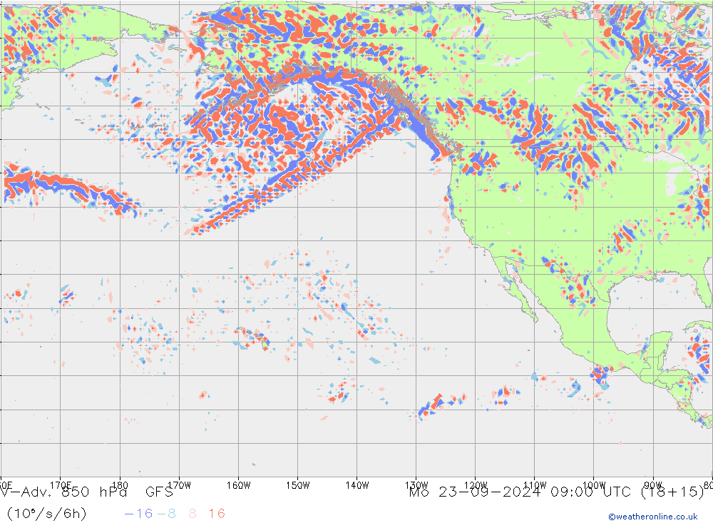 V-Adv. 850 hPa GFS Mo 23.09.2024 09 UTC