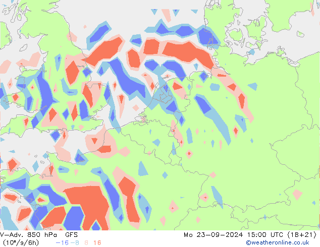 V-Adv. 850 hPa GFS Po 23.09.2024 15 UTC