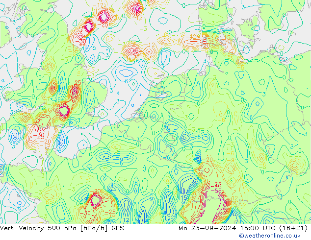 Vert. Velocity 500 hPa GFS Mo 23.09.2024 15 UTC