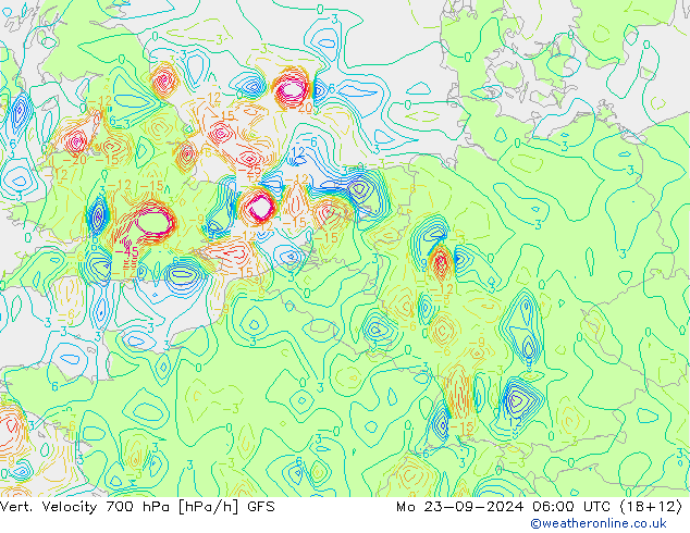 Vert. Velocity 700 hPa GFS septembre 2024