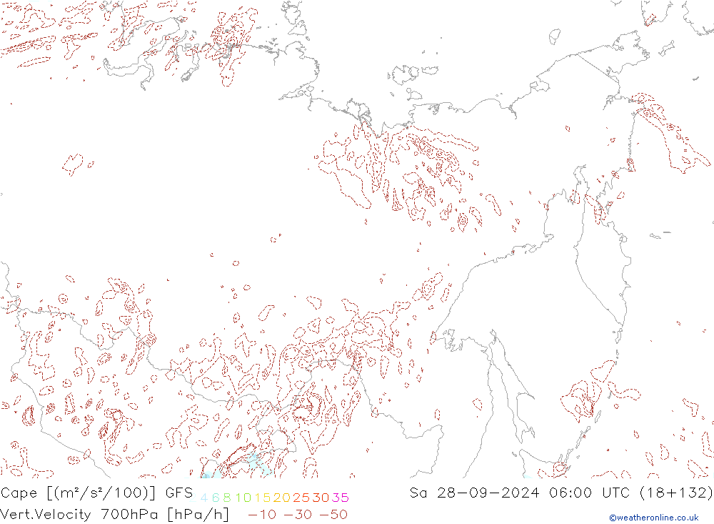 Cape GFS Cts 28.09.2024 06 UTC