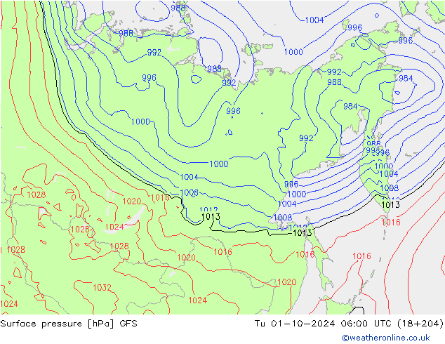 GFS: Tu 01.10.2024 06 UTC