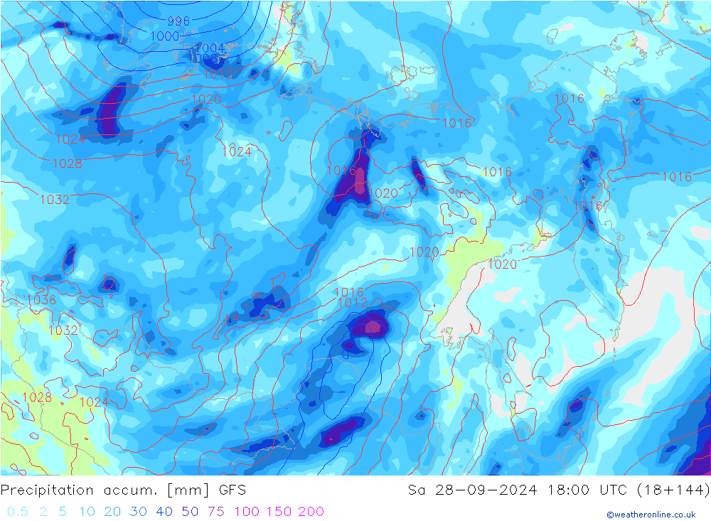 Precipitation accum. GFS September 2024