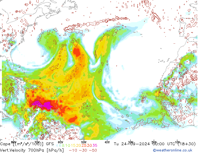 Cape GFS  24.09.2024 00 UTC