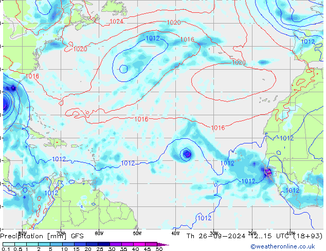 Yağış GFS Per 26.09.2024 15 UTC