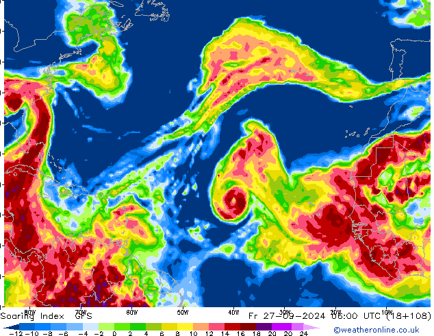 Soaring Index GFS  27.09.2024 06 UTC