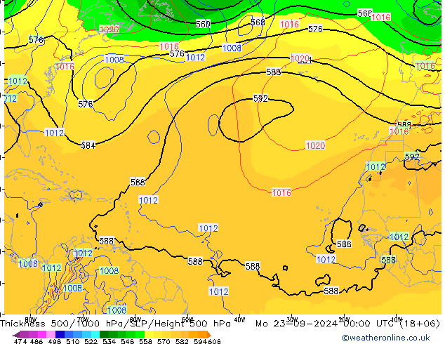 Thck 500-1000hPa GFS Seg 23.09.2024 00 UTC