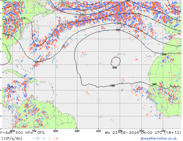 V-Adv. 500 hPa GFS Mo 23.09.2024 06 UTC