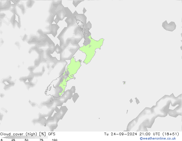 облака (средний) GFS вт 24.09.2024 21 UTC