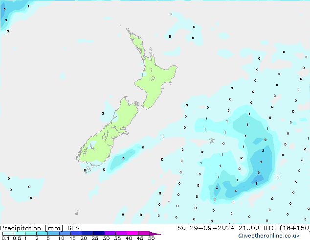 precipitação GFS Dom 29.09.2024 00 UTC