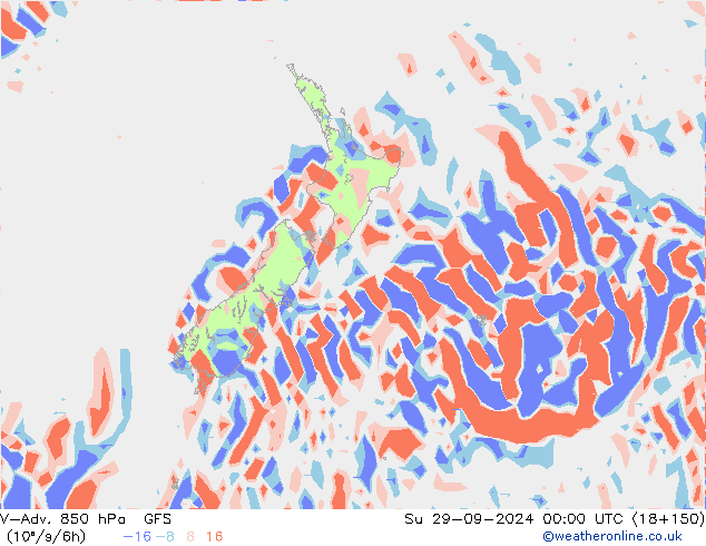 V-Adv. 850 hPa GFS nie. 29.09.2024 00 UTC