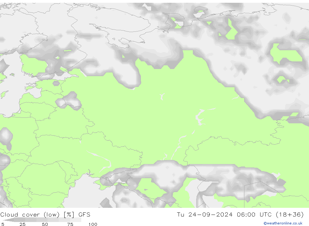 Wolken (tief) GFS Di 24.09.2024 06 UTC