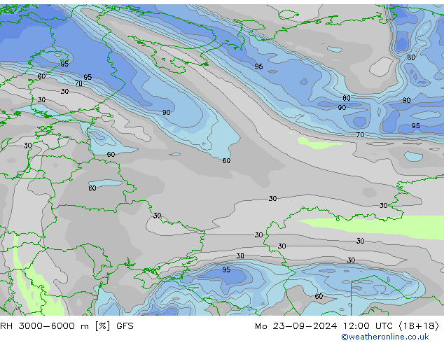 RH 3000-6000 m GFS Seg 23.09.2024 12 UTC