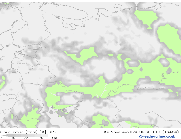 Wolken (gesamt) GFS September 2024