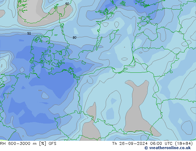 RH 600-3000 m GFS Do 26.09.2024 06 UTC