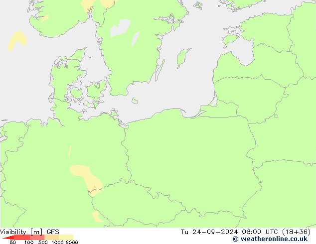 Visibilité GFS mar 24.09.2024 06 UTC