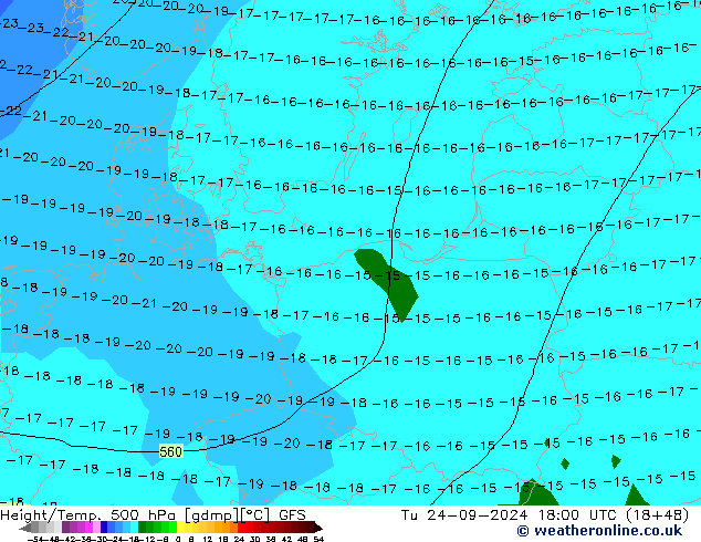 Z500/Rain (+SLP)/Z850 GFS mar 24.09.2024 18 UTC