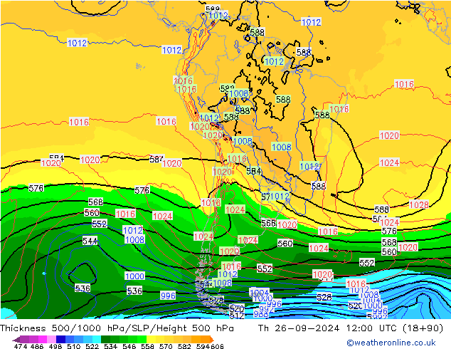 Thck 500-1000hPa GFS Čt 26.09.2024 12 UTC