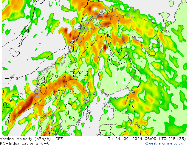 Convection-Index GFS mar 24.09.2024 06 UTC