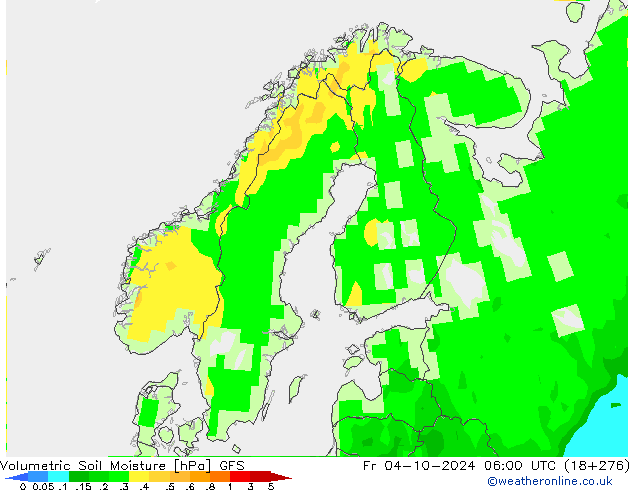 Volumetric Soil Moisture GFS pt. 04.10.2024 06 UTC