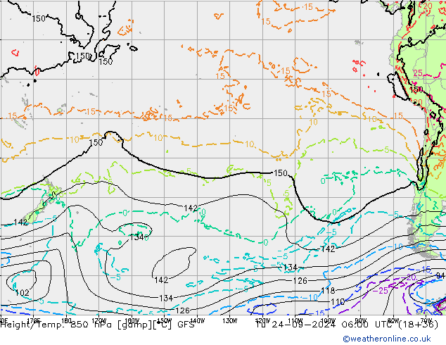 Height/Temp. 850 hPa GFS mar 24.09.2024 06 UTC