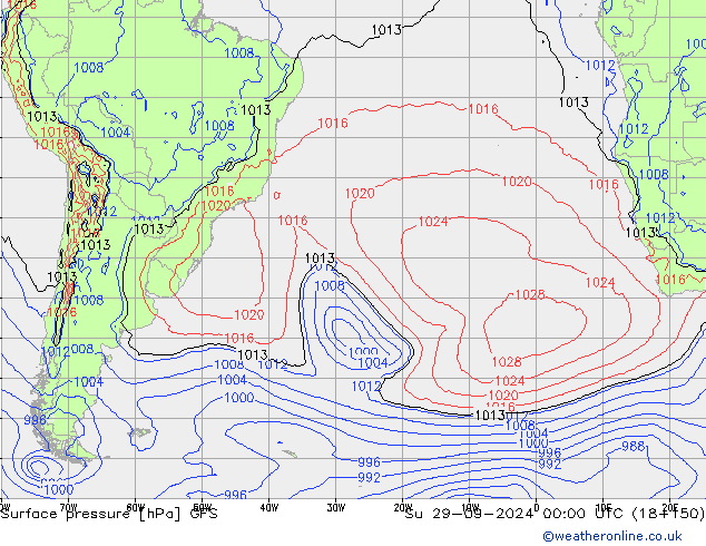 GFS: Su 29.09.2024 00 UTC