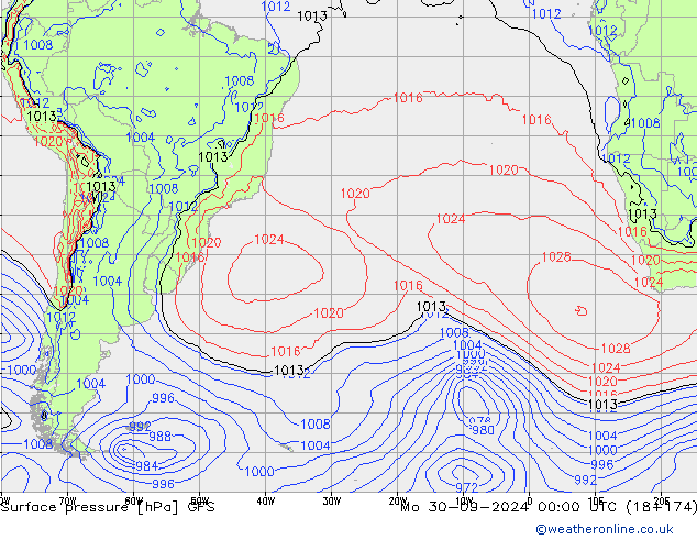 GFS: ma 30.09.2024 00 UTC