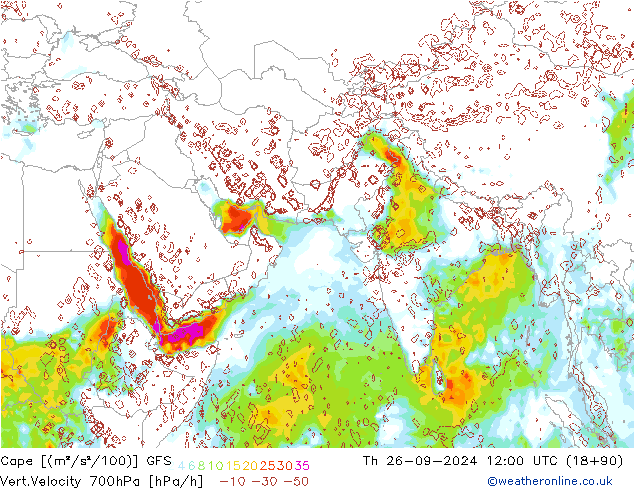 Cape GFS do 26.09.2024 12 UTC