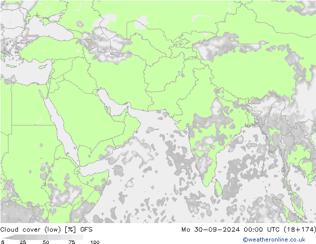 nuvens (baixo) GFS Seg 30.09.2024 00 UTC