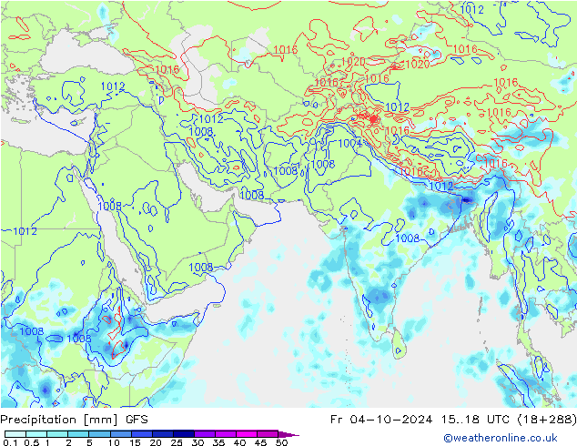 Niederschlag GFS Fr 04.10.2024 18 UTC