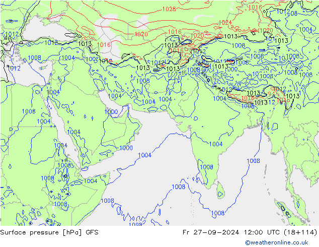 GFS: пт 27.09.2024 12 UTC