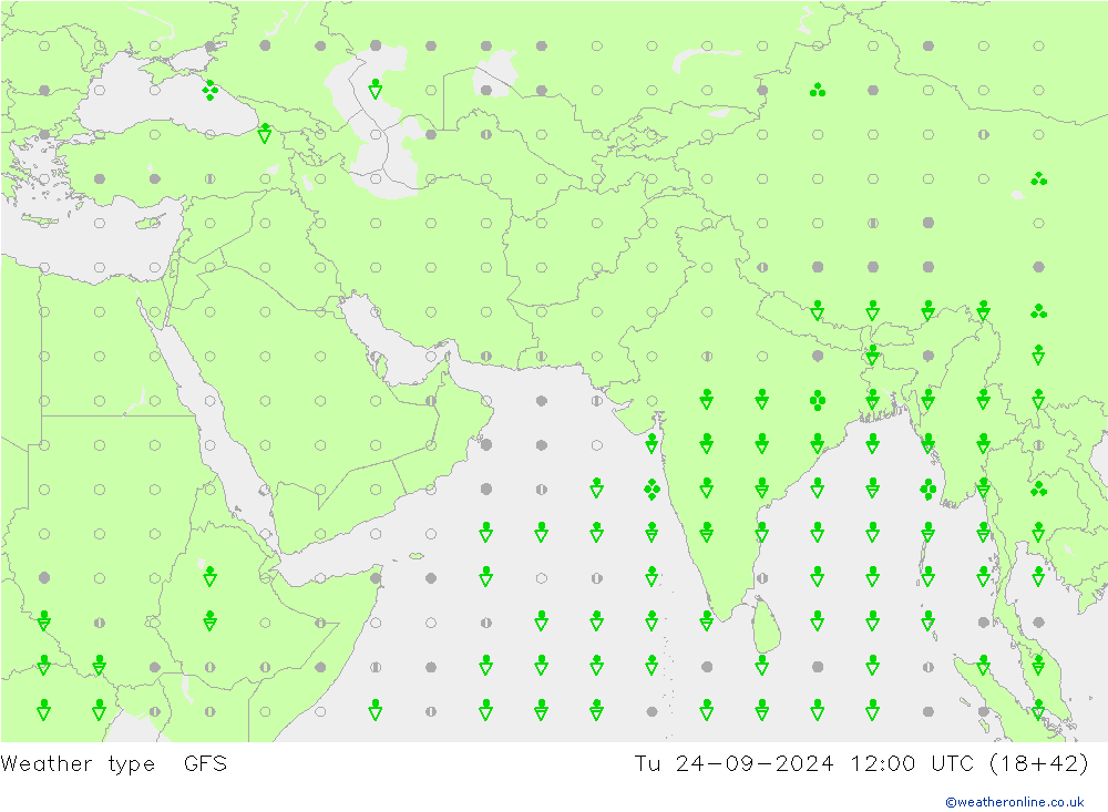 Modellwetter GFS Di 24.09.2024 12 UTC