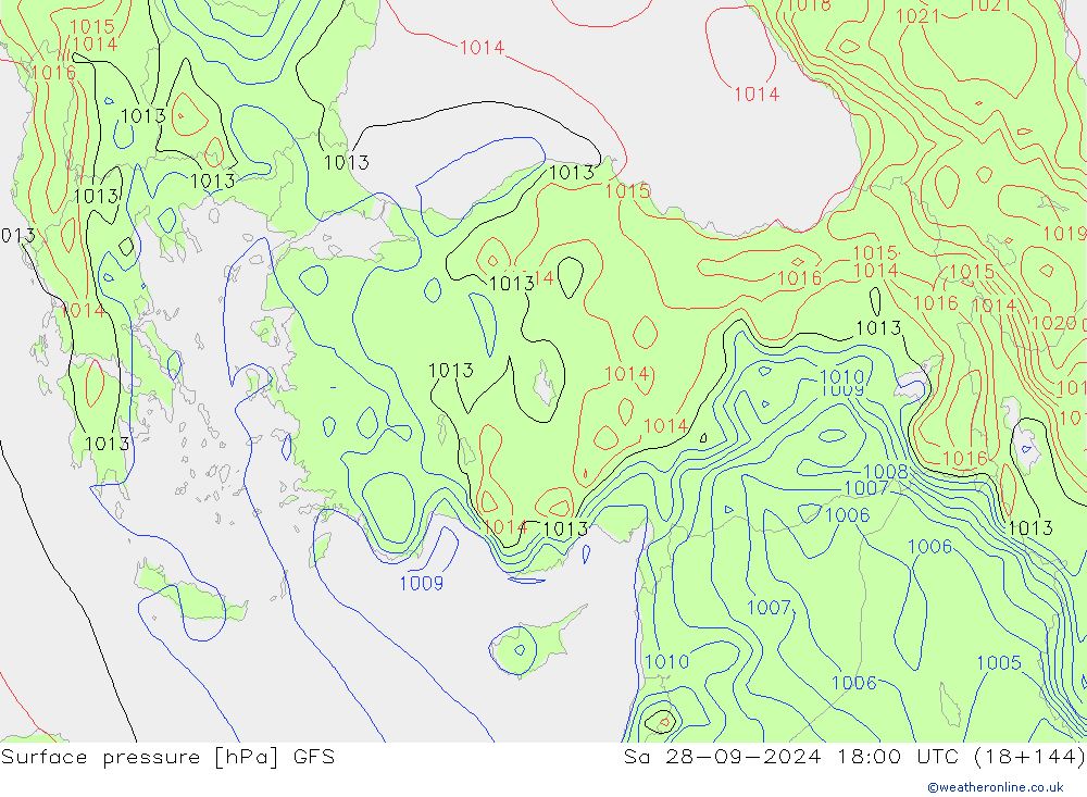 GFS: so. 28.09.2024 18 UTC