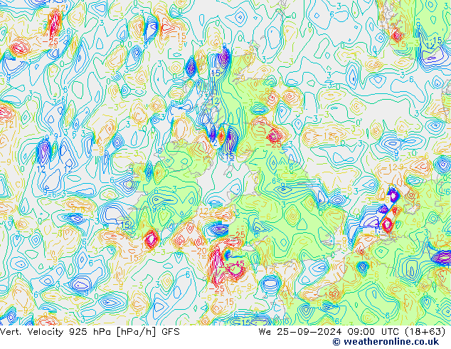 Vert. Velocity 925 hPa GFS We 25.09.2024 09 UTC