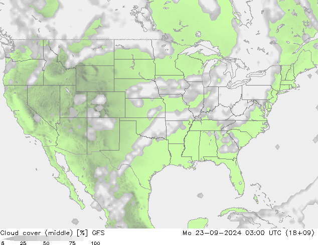 Bulutlar (orta) GFS Pzt 23.09.2024 03 UTC