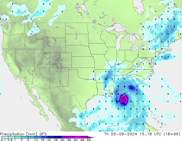 Niederschlag GFS Do 26.09.2024 18 UTC