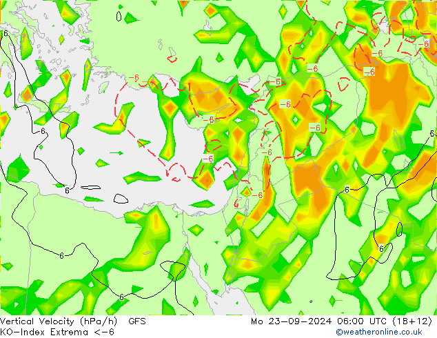 Convection-Index GFS Po 23.09.2024 06 UTC