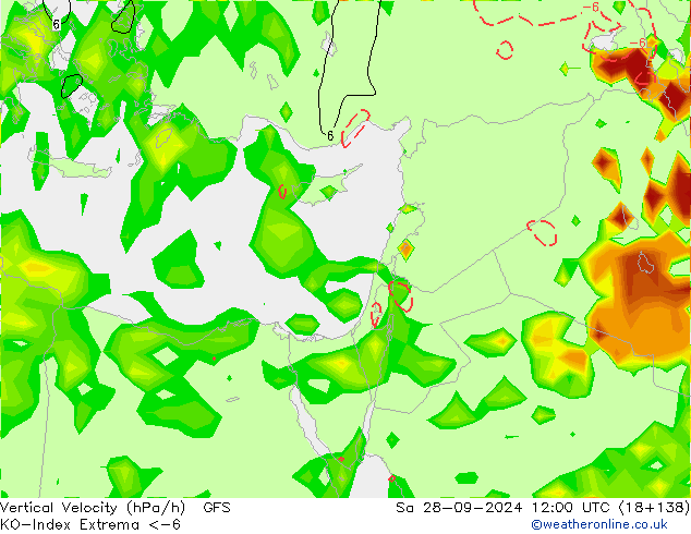 Convection-Index GFS Sa 28.09.2024 12 UTC