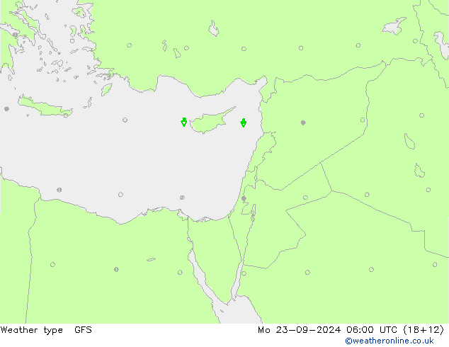 Weather type GFS Mo 23.09.2024 06 UTC