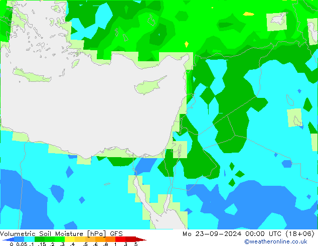 Volumetric Soil Moisture GFS Seg 23.09.2024 00 UTC