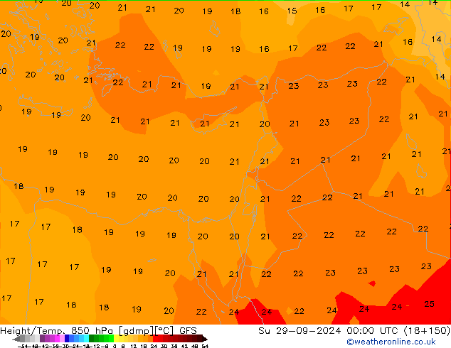 Z500/Rain (+SLP)/Z850 GFS nie. 29.09.2024 00 UTC