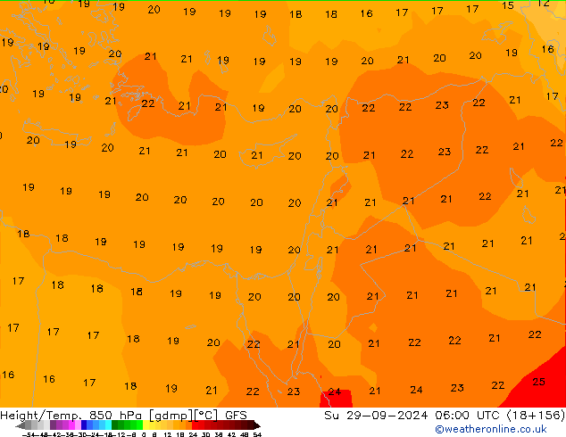 Z500/Regen(+SLP)/Z850 GFS zo 29.09.2024 06 UTC