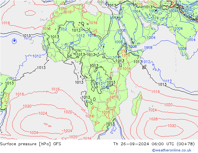 GFS: czw. 26.09.2024 06 UTC