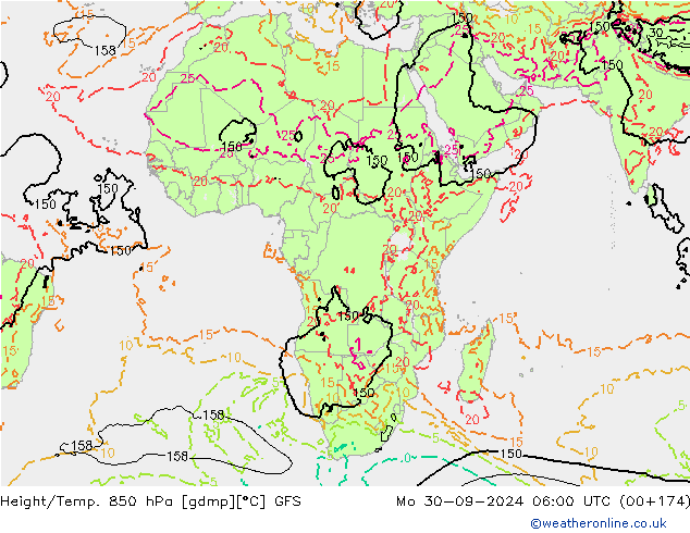 Z500/Rain (+SLP)/Z850 GFS Seg 30.09.2024 06 UTC