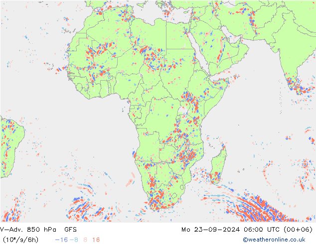 V-Adv. 850 hPa GFS Mo 23.09.2024 06 UTC