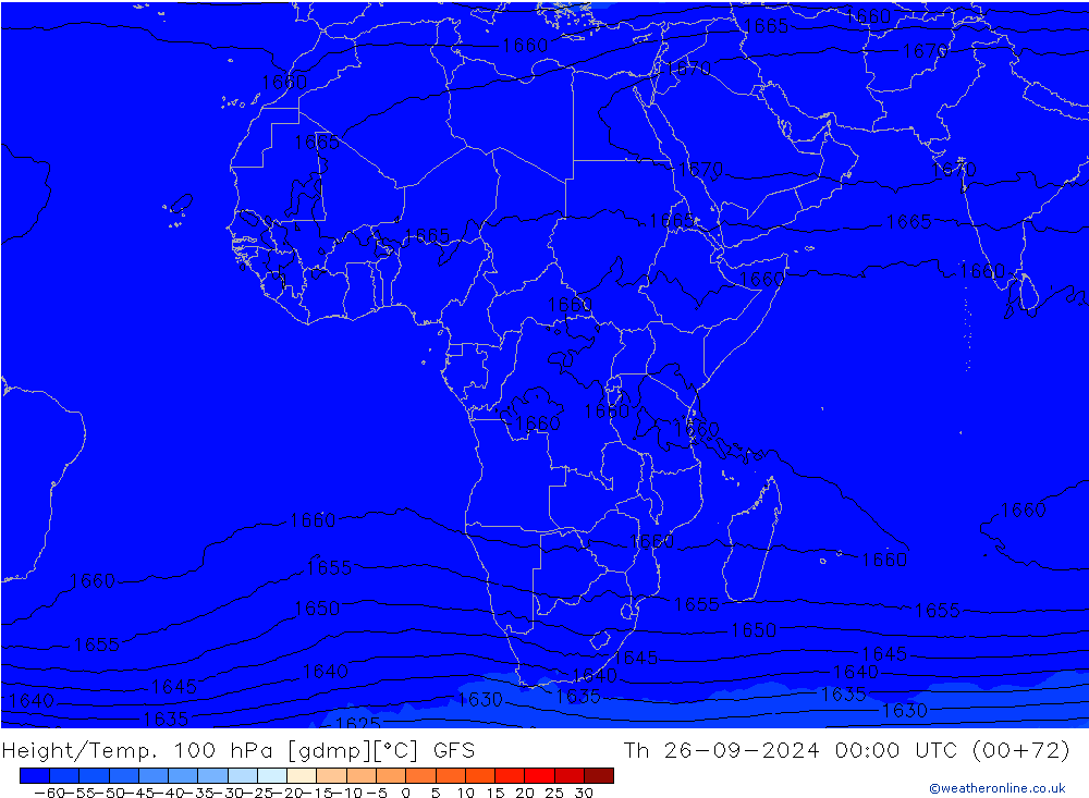 Height/Temp. 100 hPa GFS Th 26.09.2024 00 UTC