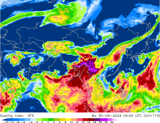 Soaring Index GFS ma 30.09.2024 06 UTC