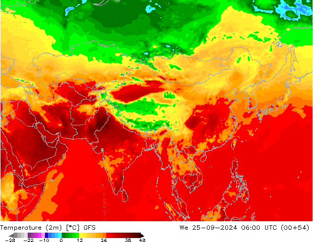 GFS: mer 25.09.2024 06 UTC